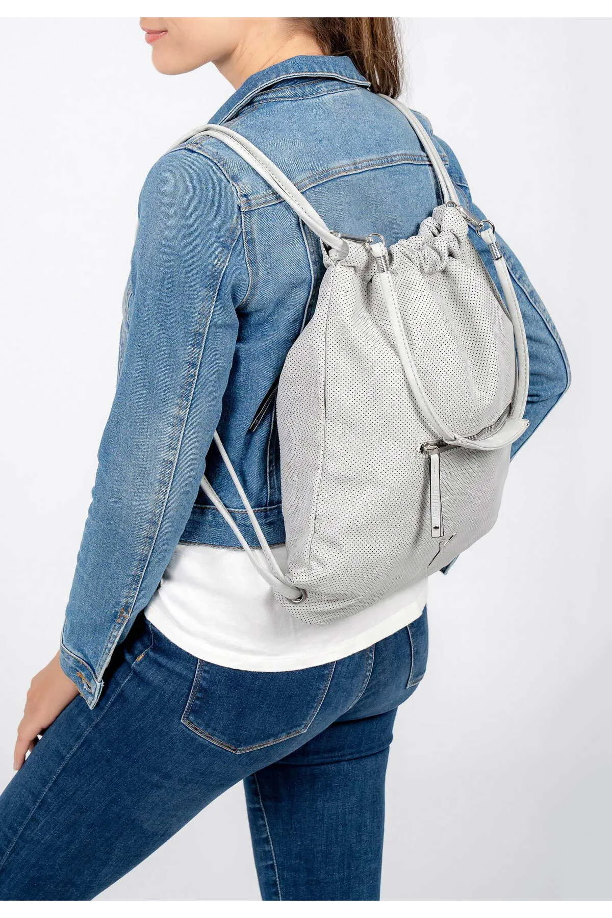 SURI FREY  Rucksack - Grau - Unifarben