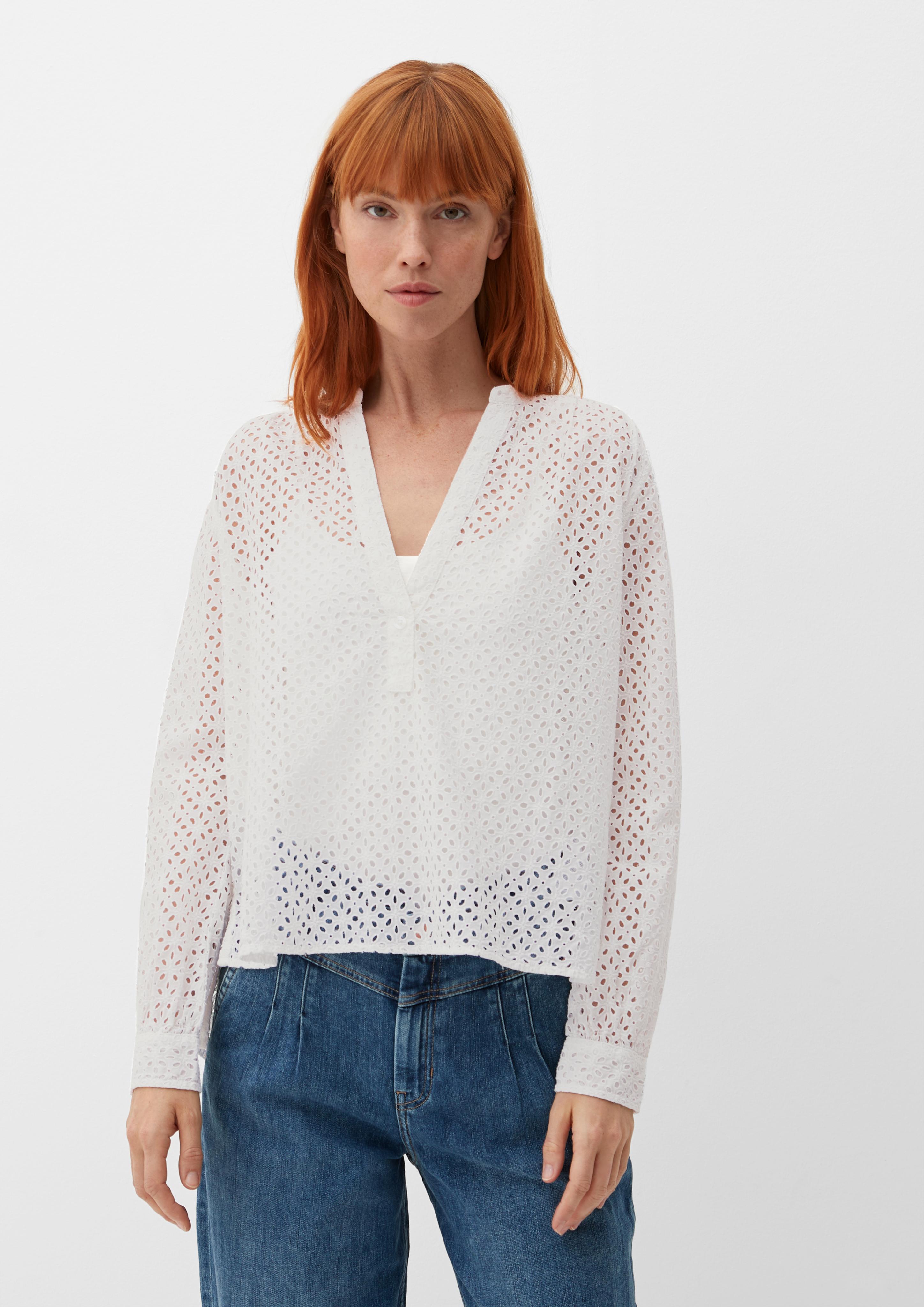 Bluse mit Lochstickerei  2128352-02L4