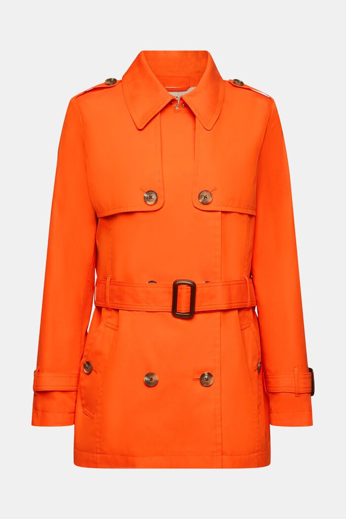 Kurzer Trenchcoat mit Gürtel