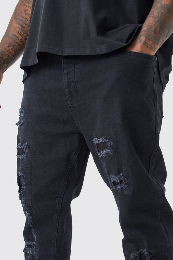 Plus zerrissene Skinny Jeans