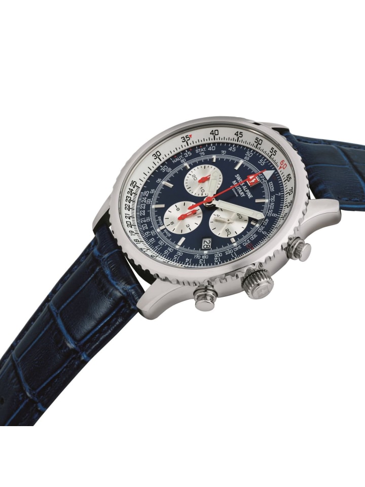 Swiss Military Quarzuhr 7078.9535SAM in Silber günstig kaufen onesize