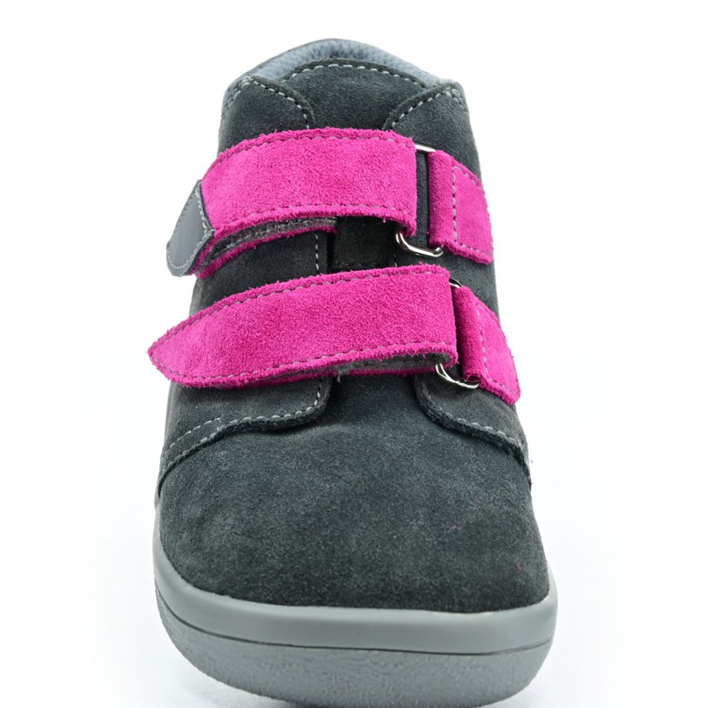 Beda Isabel mit Membran und Hinterkappe (BF 0001/W/M/2/OP) dunkelgraue Barfuß-Stiefeletten