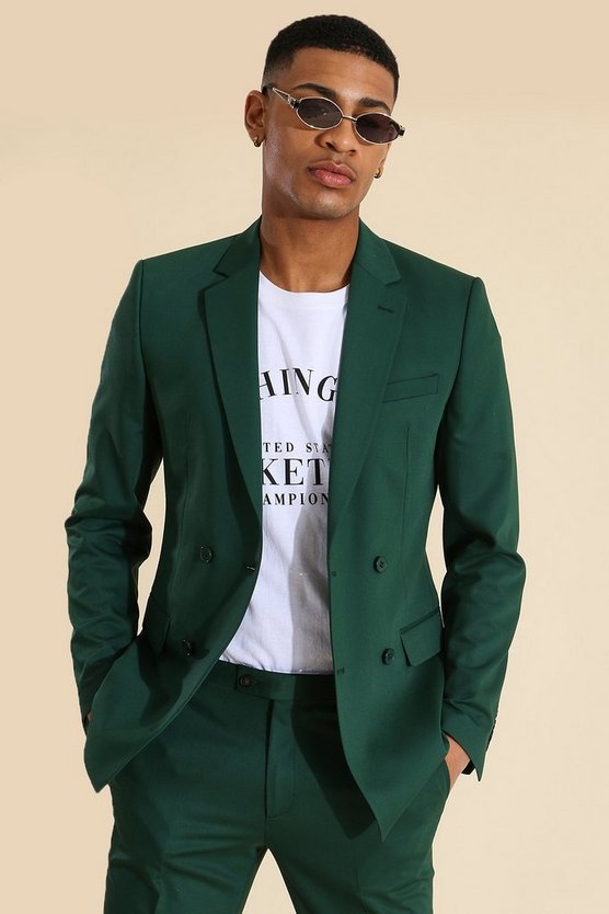 Skinny zweireihige Anzugjacke