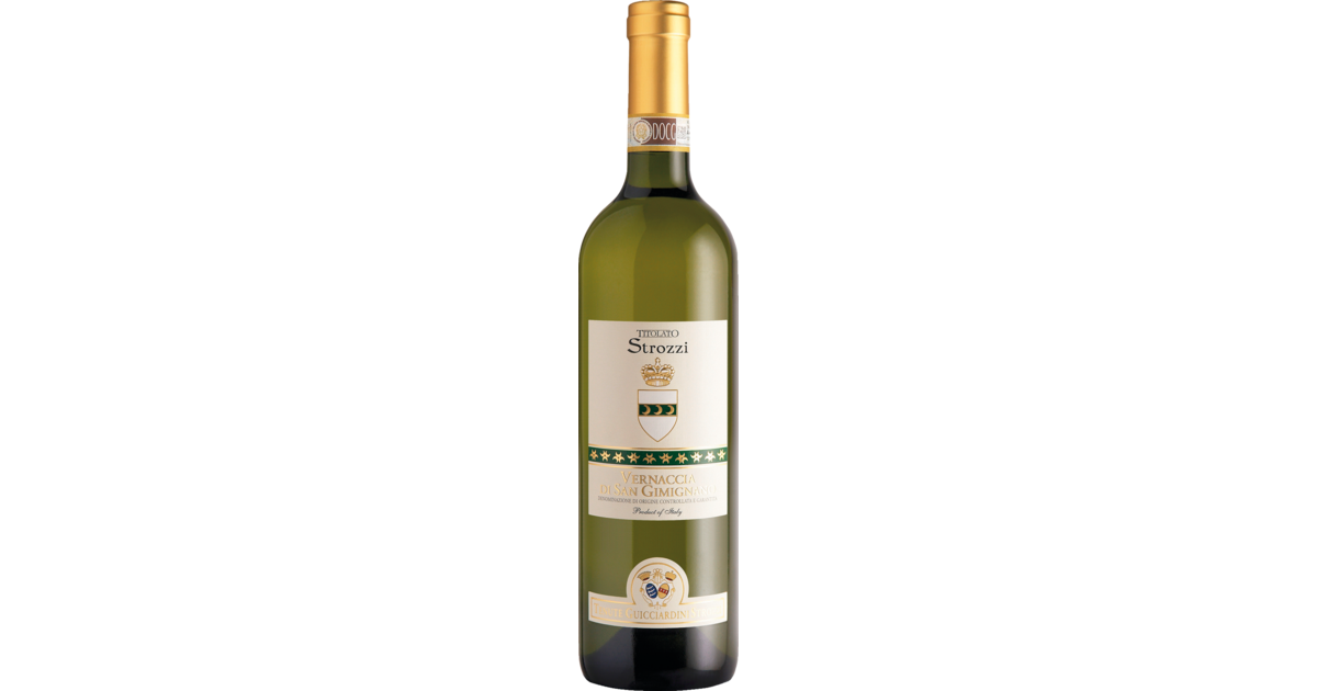 Titolato Strozzi Vernaccia di San Gimignano