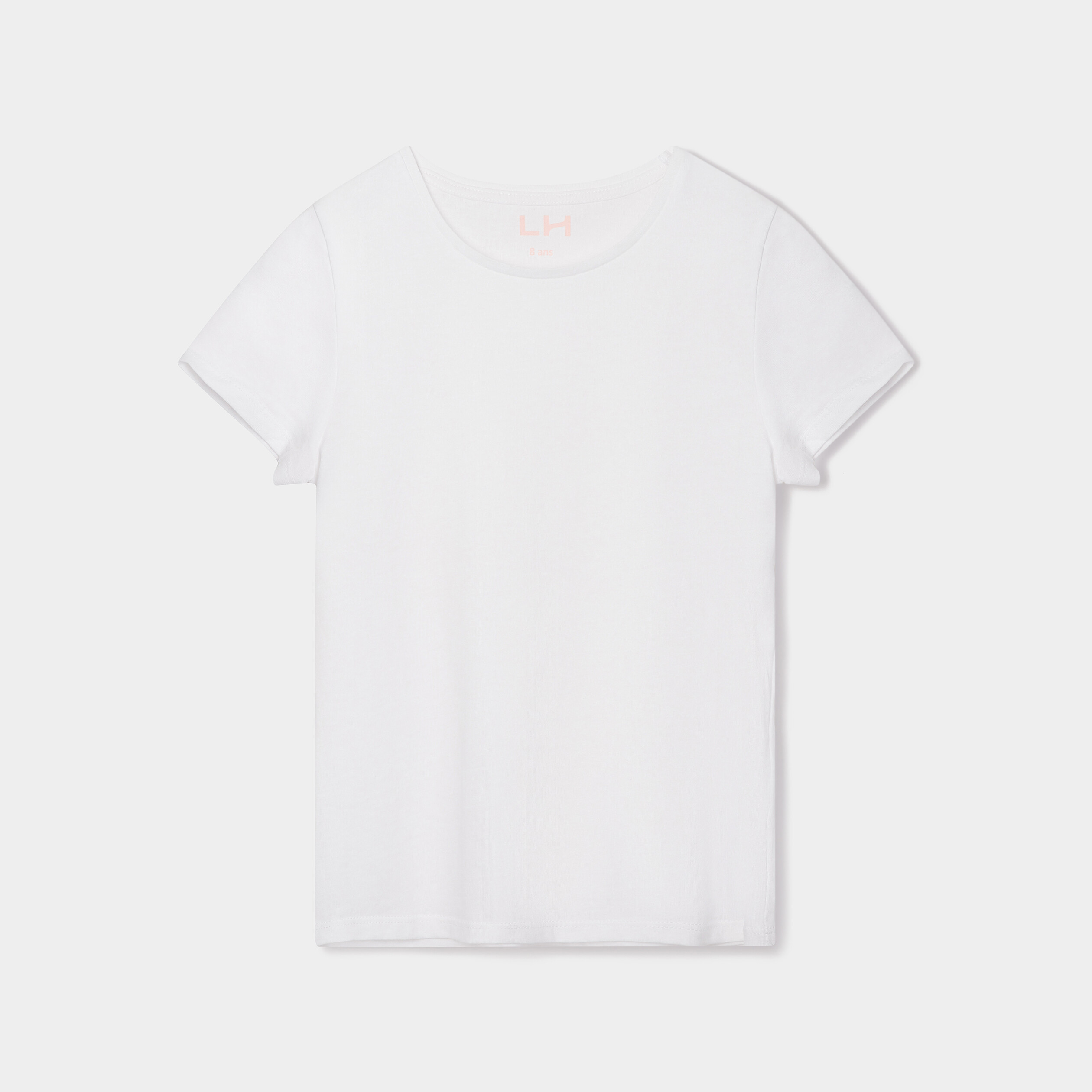 T-shirt manches courtes blanc fille | La Halle