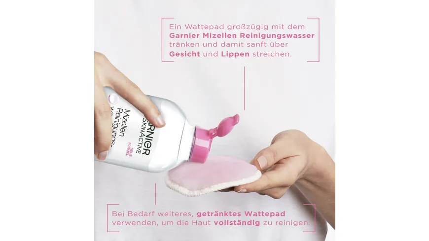 Garnier Skin Active Mizellen Reinigungswasser All-in-1 für trockene Haut - Entfernt Make-up und Unreinheiten 400 ml