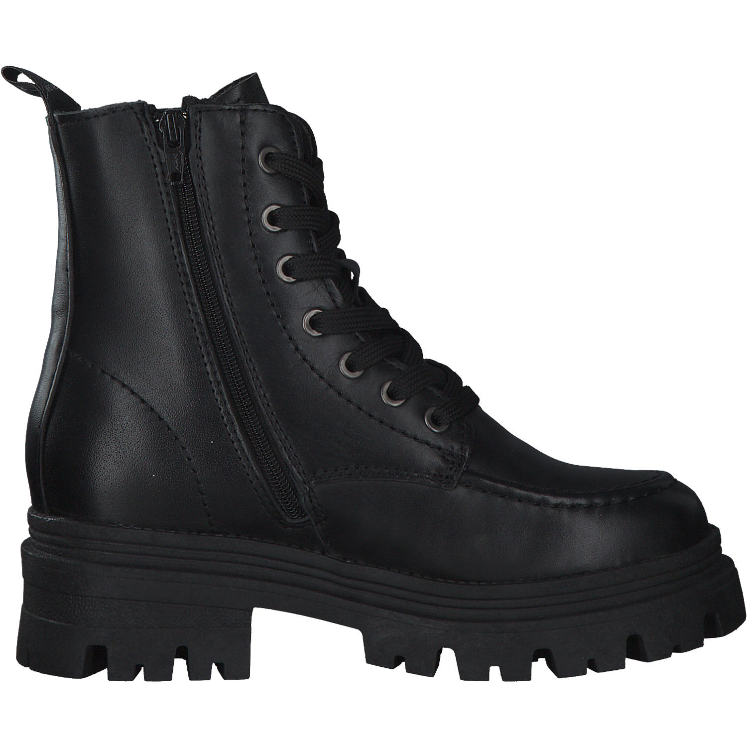 Tamaris 25240, Schnürstiefeletten, Damen, BLACK LEATHER