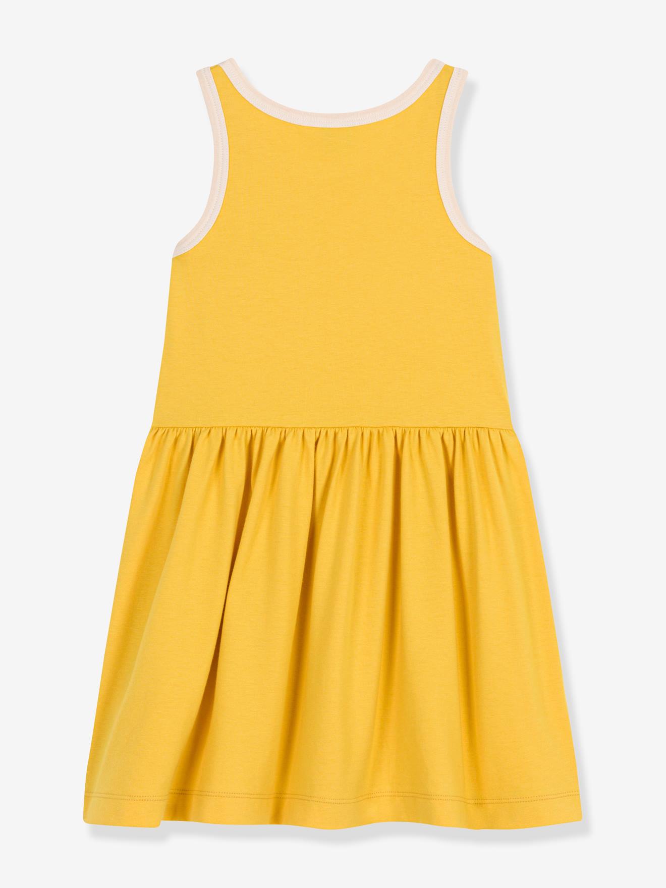 Petit Bateau Ärmelloses Mädchen Kleid PETIT BATEAU - gelb