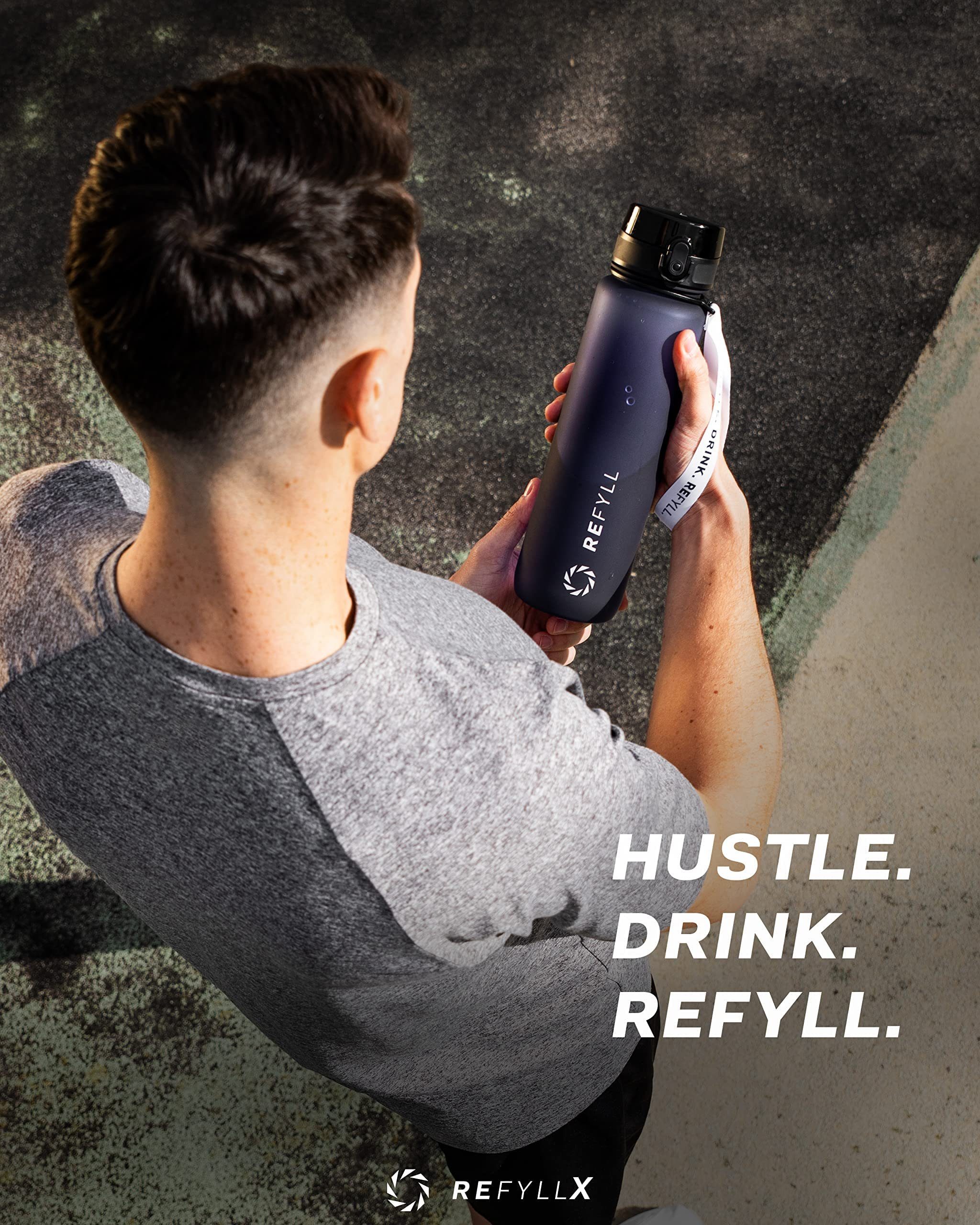 REFYLL Trinkflasche Sport-Trinkflasche 1L 