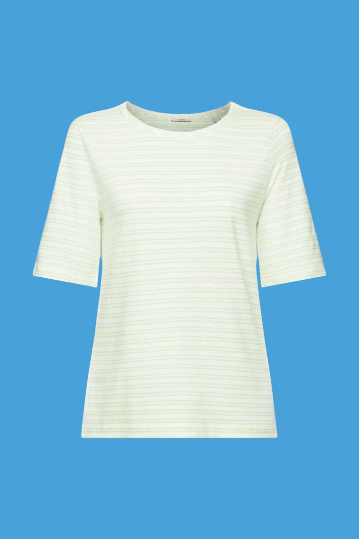T-Shirt aus Baumwolle-Leinen-Mix