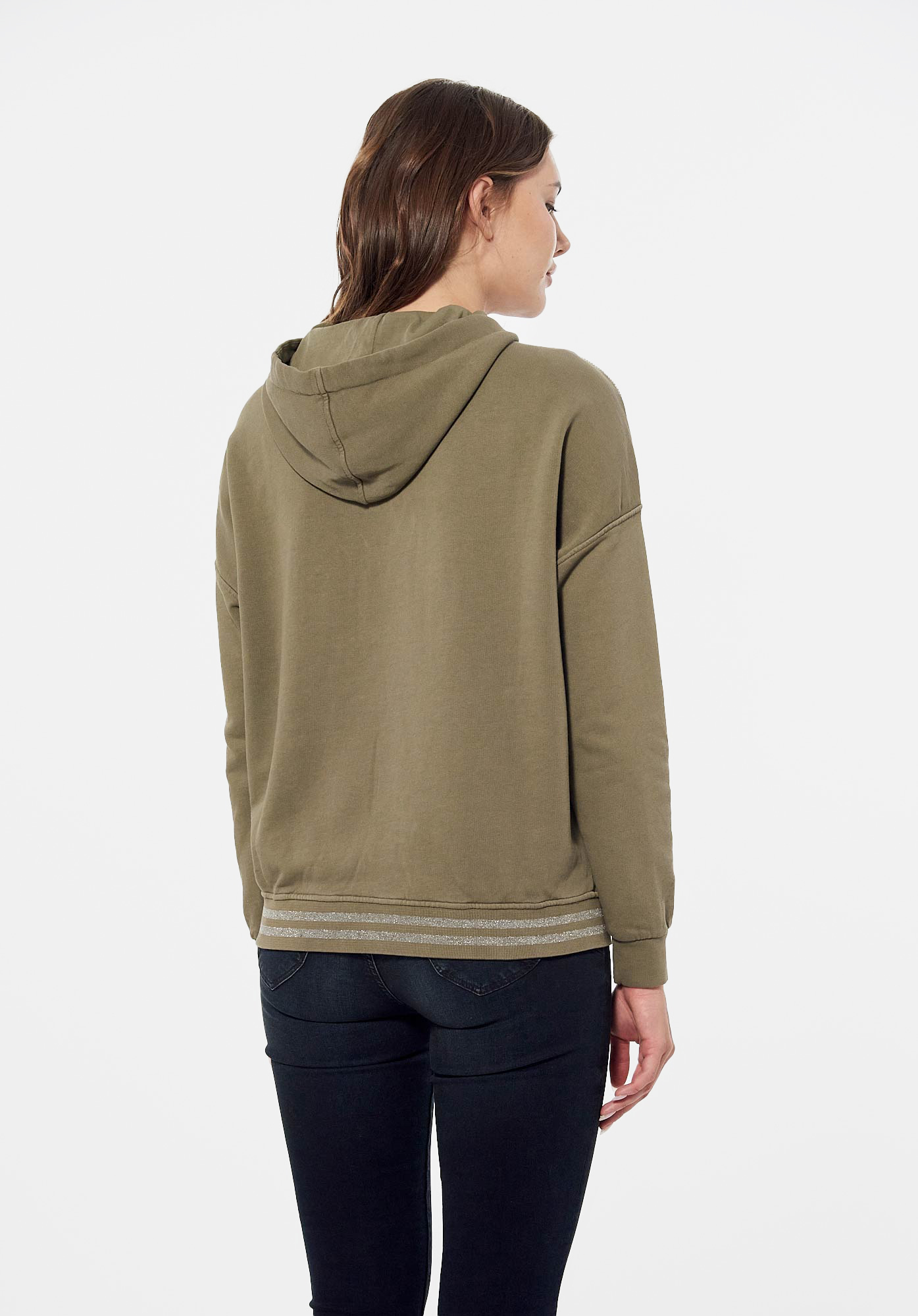 FADLE  Sweat kaki Femme en 100% coton