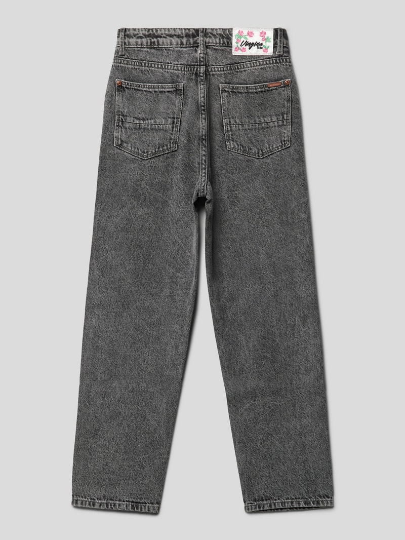 Jeans im 5-Pocket-Design Modell 'CHIARA' in mittelgrau