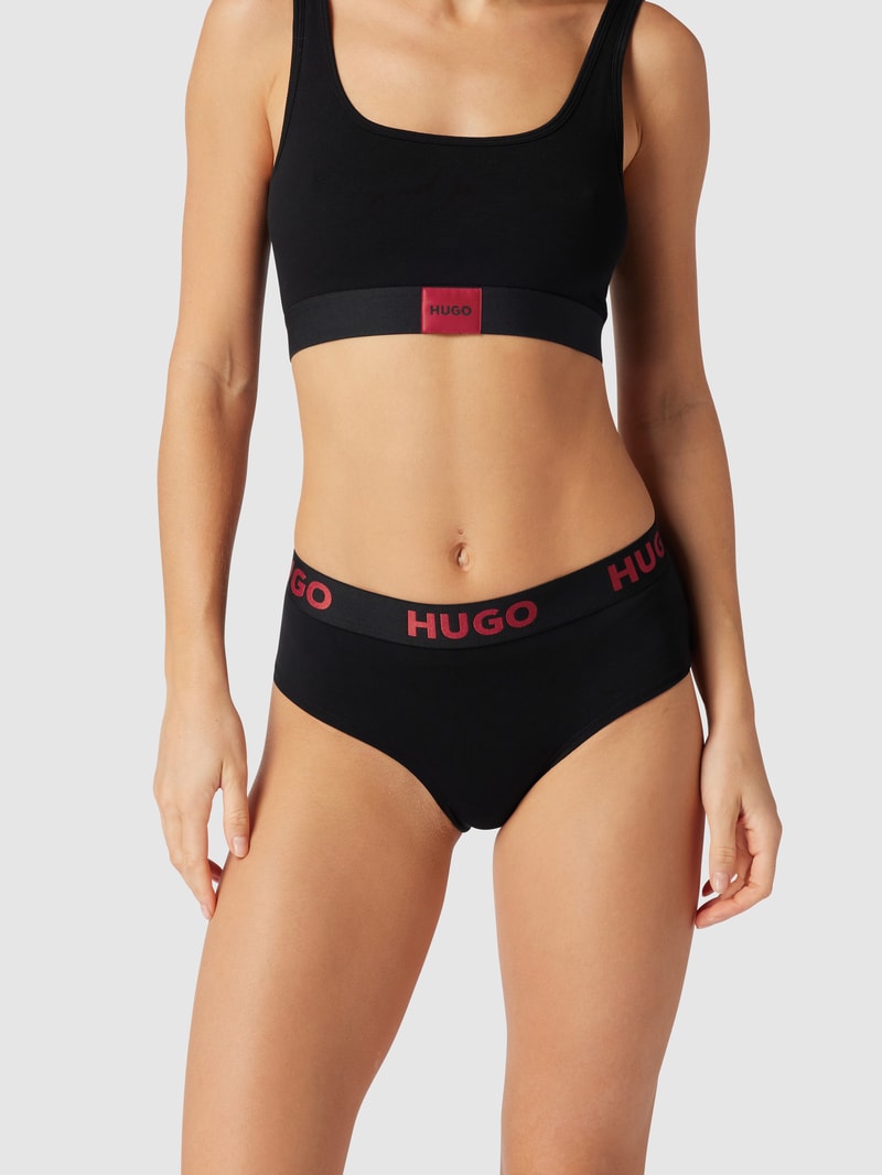 Slip mit Label-Patch Modell 'Hipster Red Label' in schwarz
