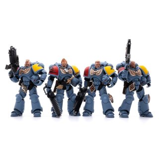 Warhammer 40k Actionfiguren 4er-Pack 1/18 Space Wolves Battle Hunters 12 cm