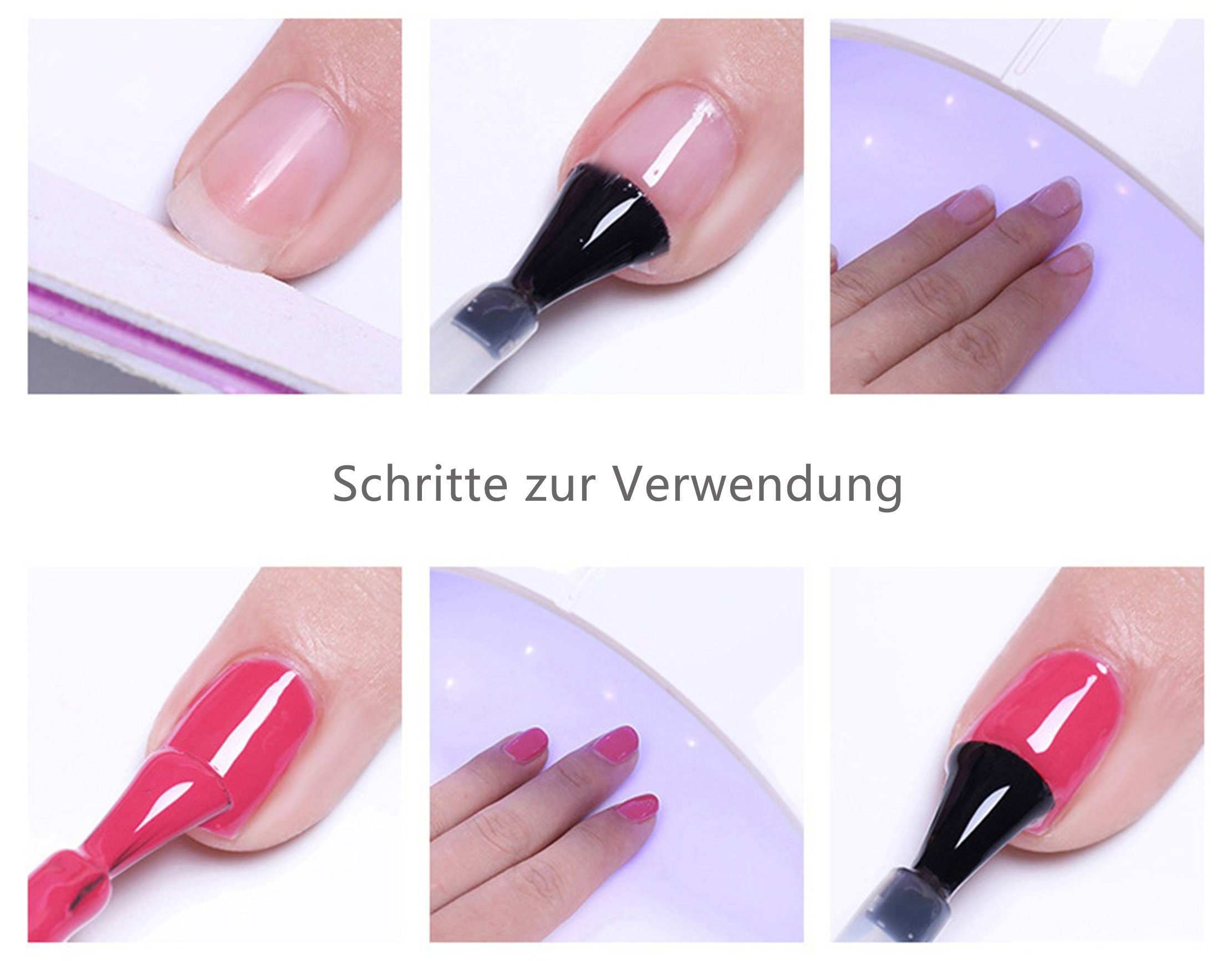 Scheiffy Nagellack-Set 8.5ml 6 Farben Nagellack Set 6 pcs, Nailart-Kit, DIY-Nagelkunst, 12, für Anfänger und professionelle Nagelkünstler