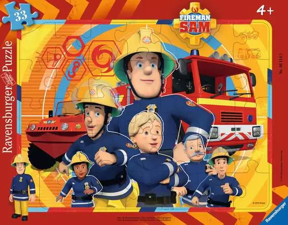 Kinderpuzzle ab 4 Jahren - Sam, der Feuerwehrmann - 33 Teile