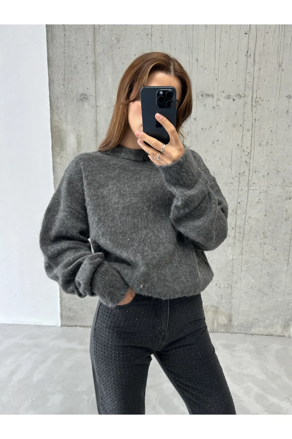 Laluvia  Pullover - Grau - Relaxed Fit