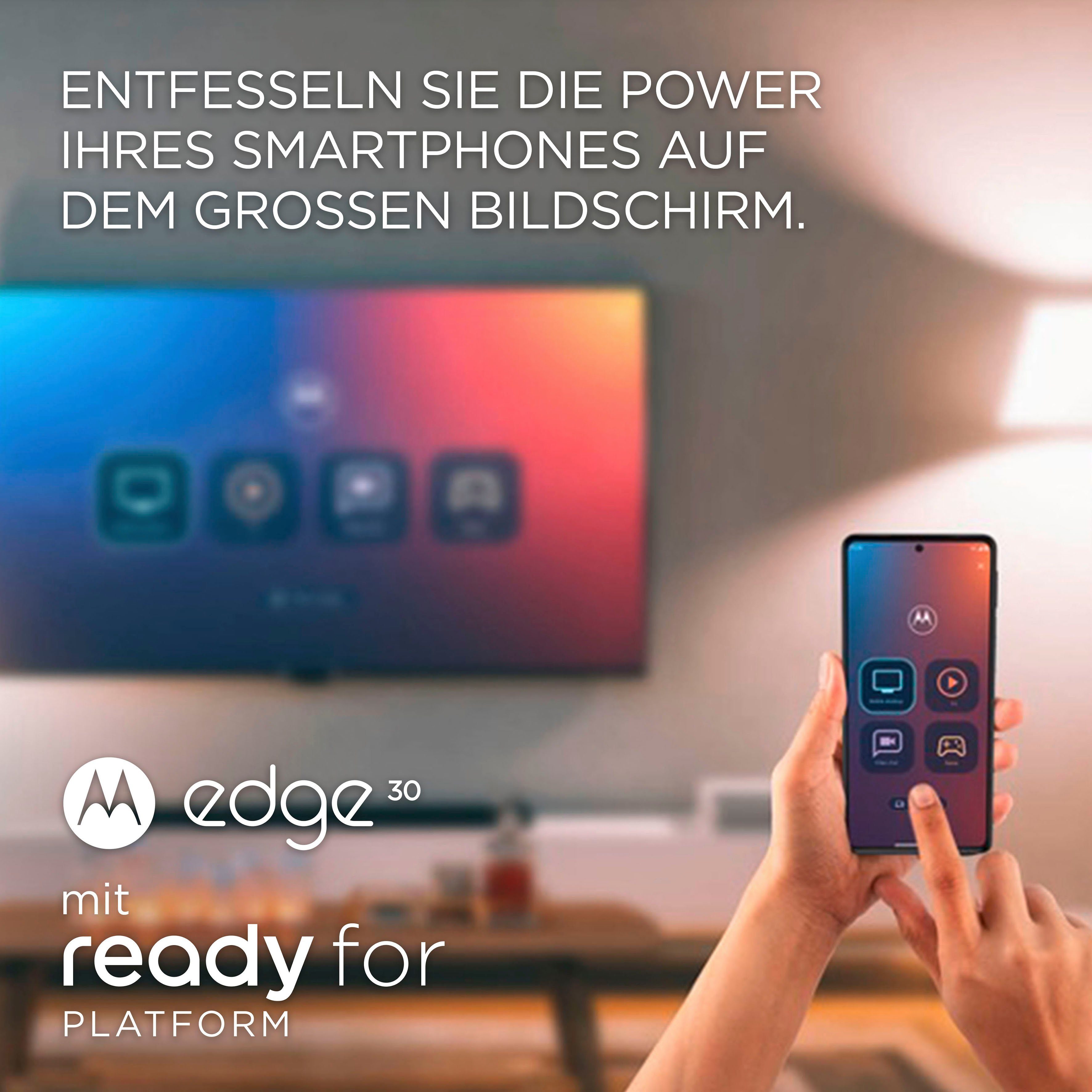 Motorola edge30 Smartphone (16,51 cm/6,5 Zoll, 128 GB Speicherplatz, 50 MP Kamera)
