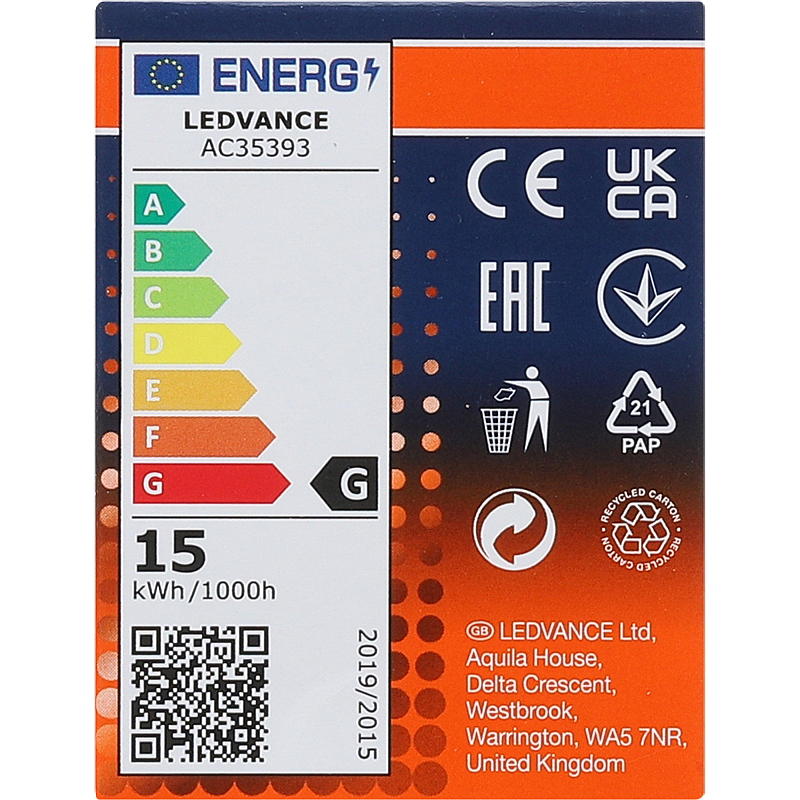 Osram Stekeovnspære 15 w 2 pk e14