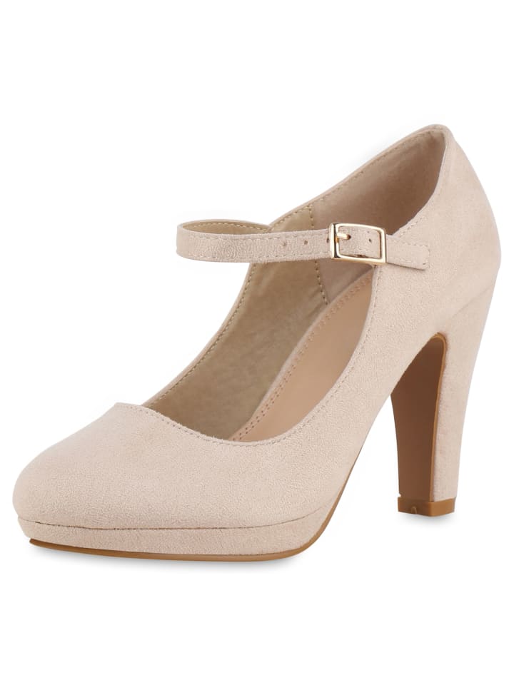 VAN HILL Mary Janes Chloe in Beige günstig kaufen