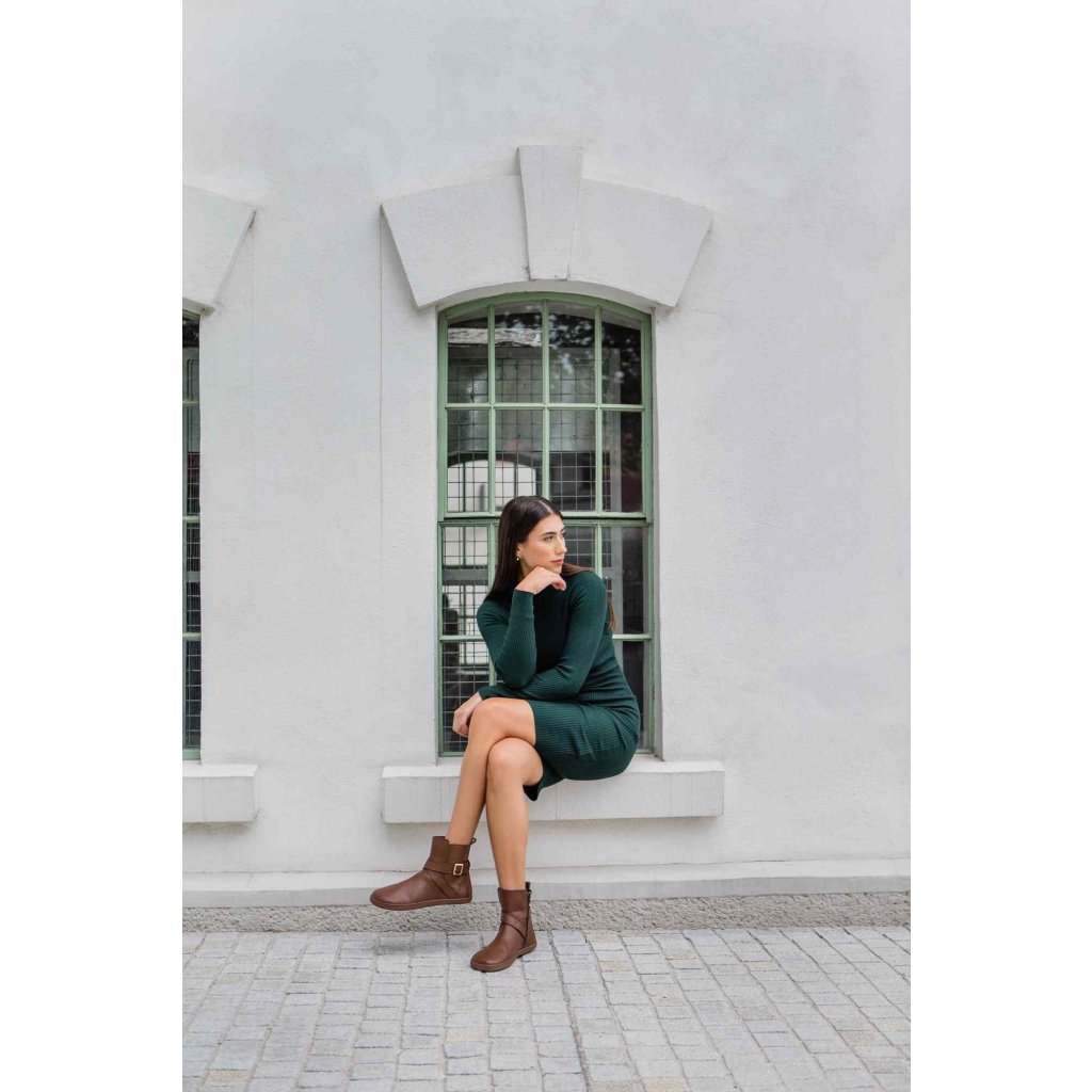 Shapen Divine Brown Barfußstiefeletten