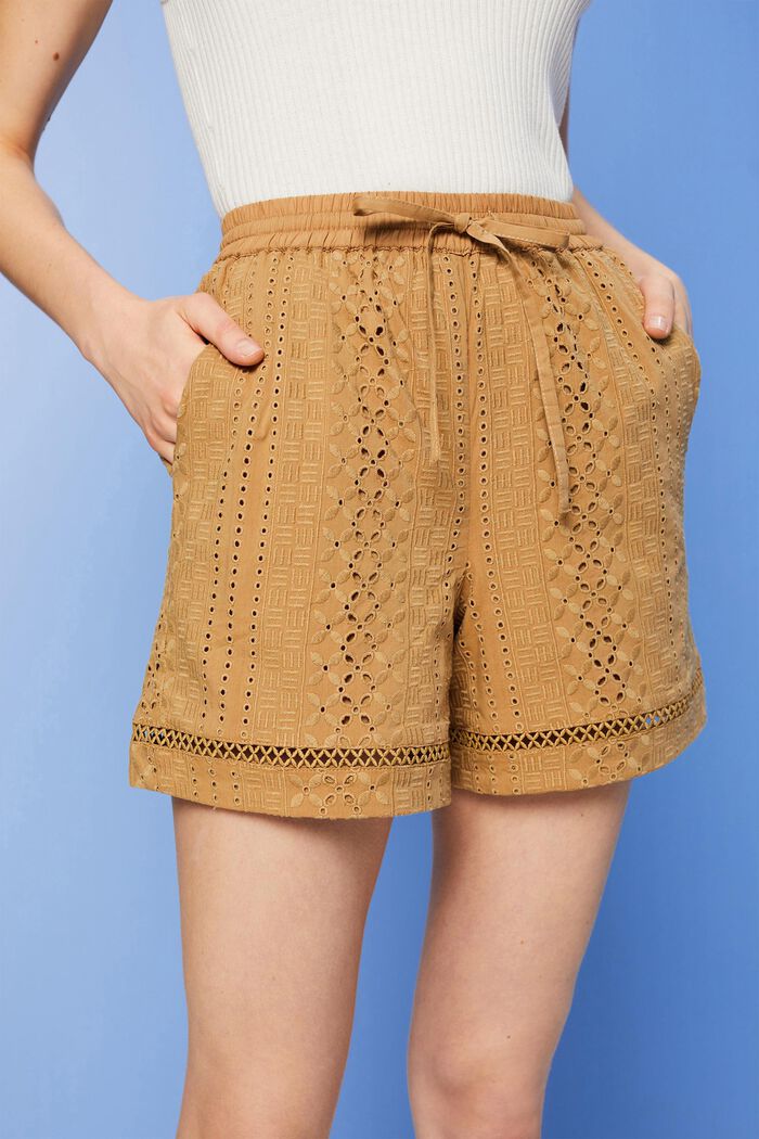 Bestickte Shorts, LENZING™ ECOVERO™