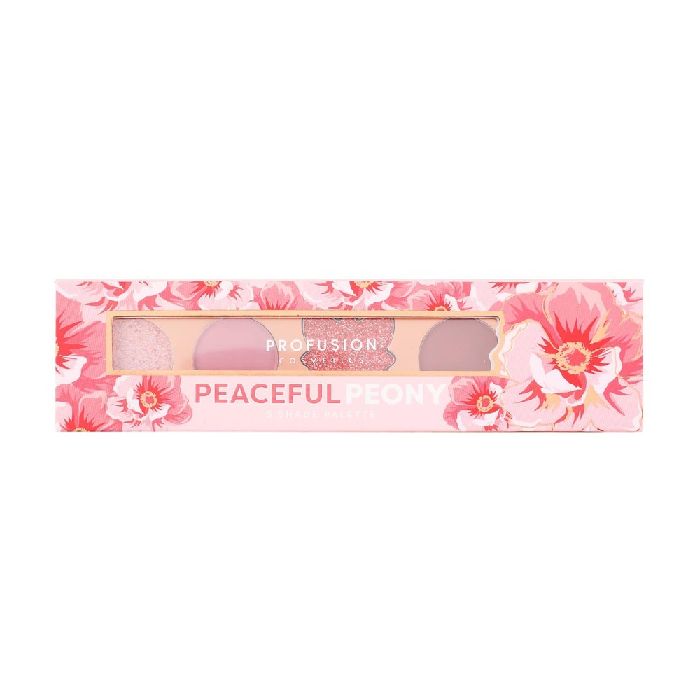 Profusion Cosmetics Palette Yeux Blooming Hues Peaceful Peony  5 teintes Palette de fards à paupières