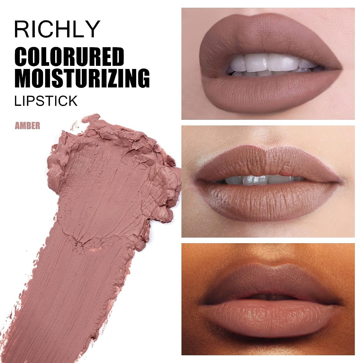 Haiaveng Lippenstift Feuchtigkeitsspendender Matter Lippenstift, Velvet Mist Lippenstift, Hochpigmentierter