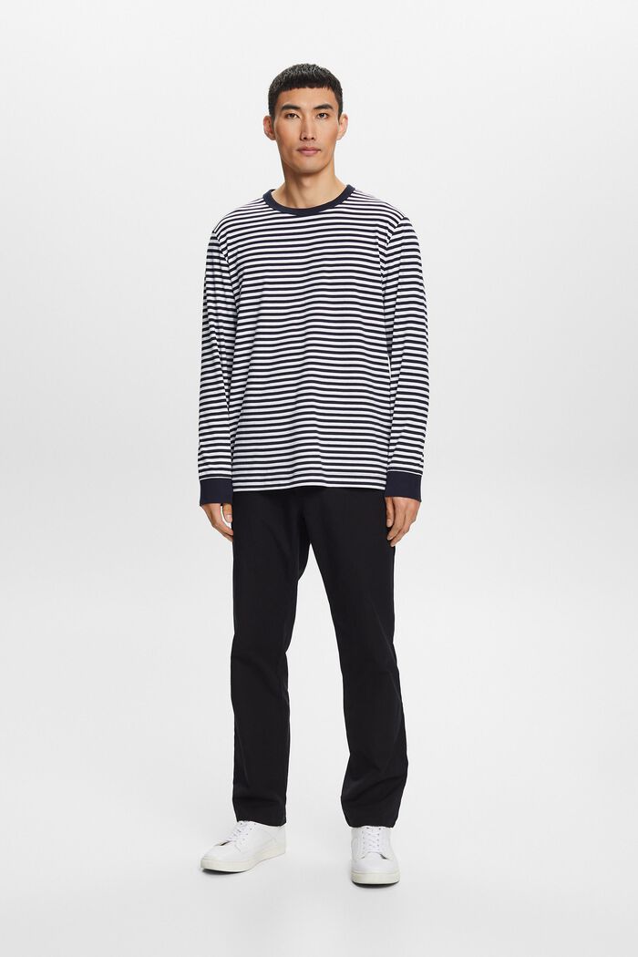 Gestreiftes Longsleeve aus Baumwolle