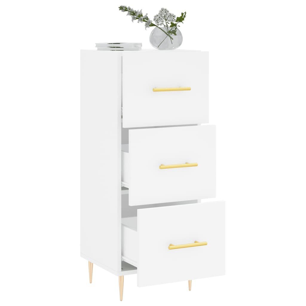 vidaXL Sideboard Sideboard Weiß 34,5x34x90 cm Holzwerkstoff (1 St)