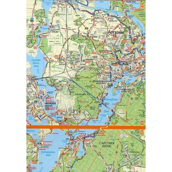 66-Seen-Weg um Berlin 1 : 50 000 - Wanderkarte