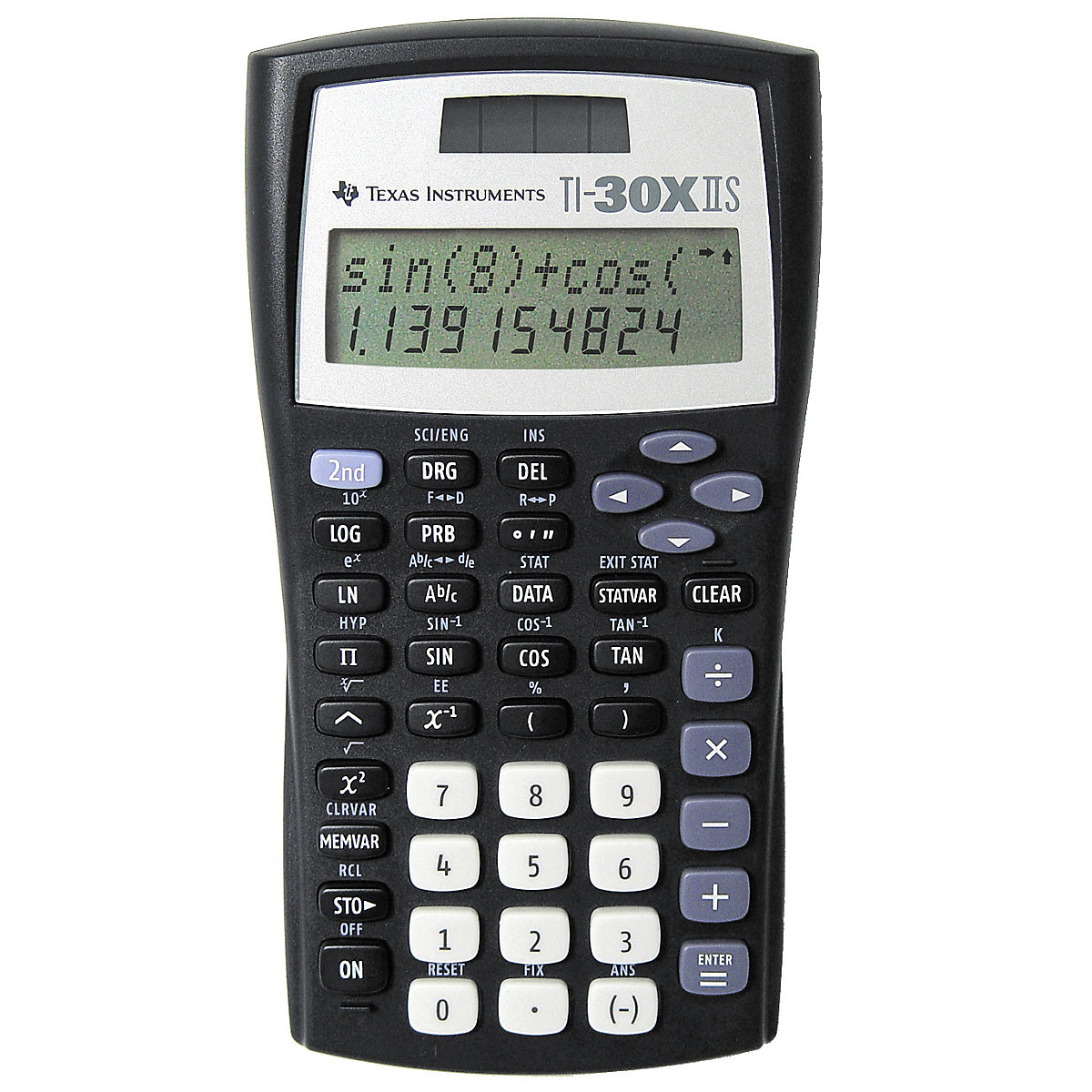 Texas Instruments 30 X II Schulrechner, 2-zeilig, Solarbetrieb