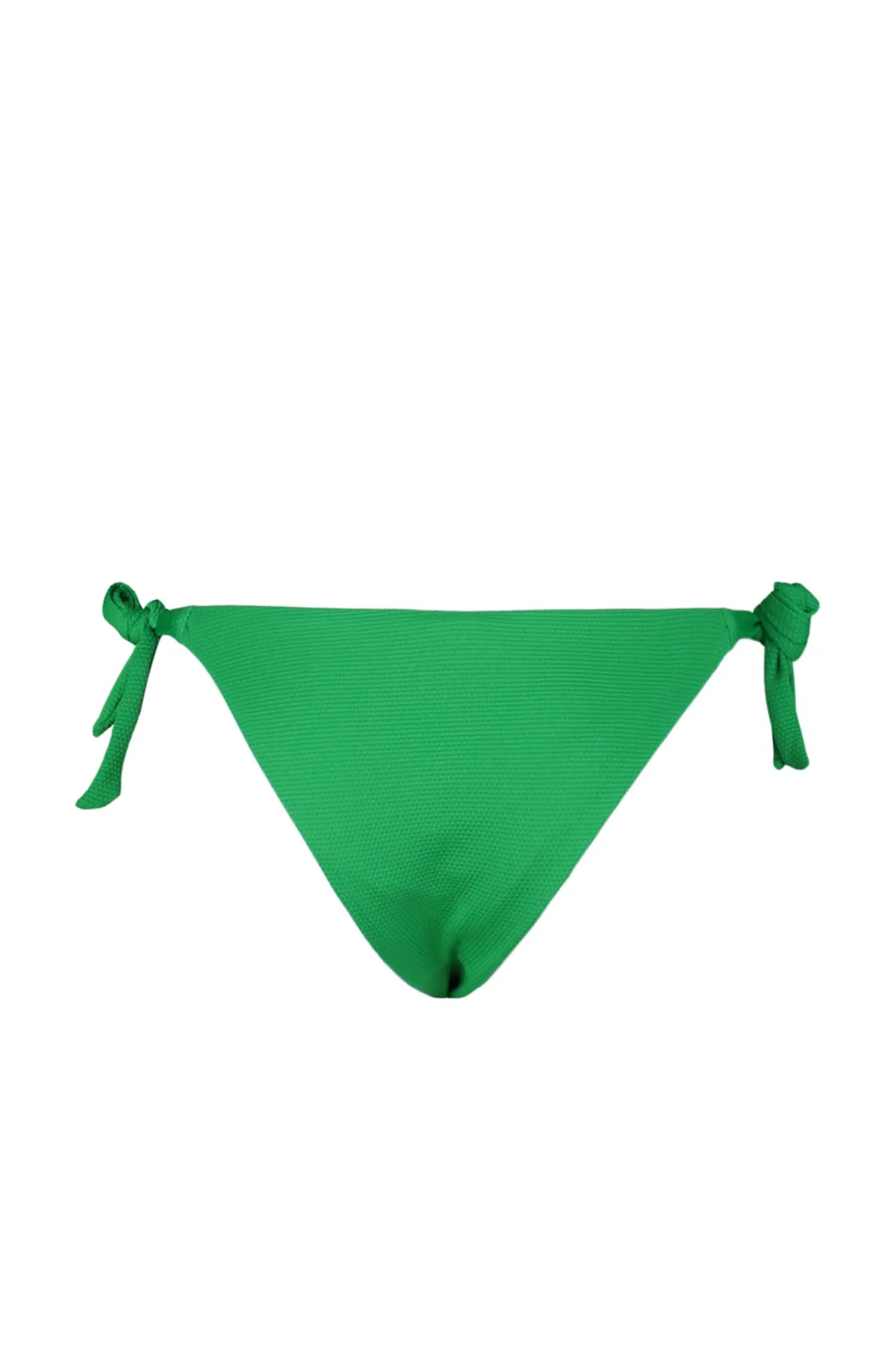 Trendyol Collection  Strukturierte Bikinihose mit normalem Beinausschnitt in Grün zum Binden TBESS23BA00064