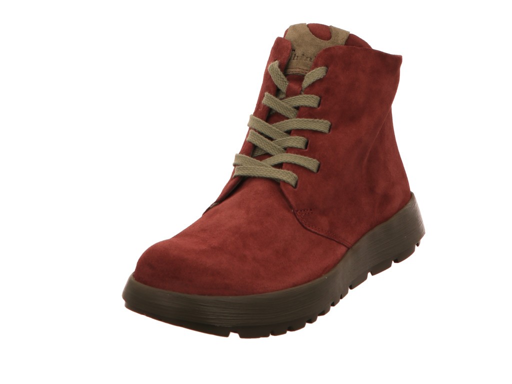 THINK Schnür-Stiefeletten rot 3-000628