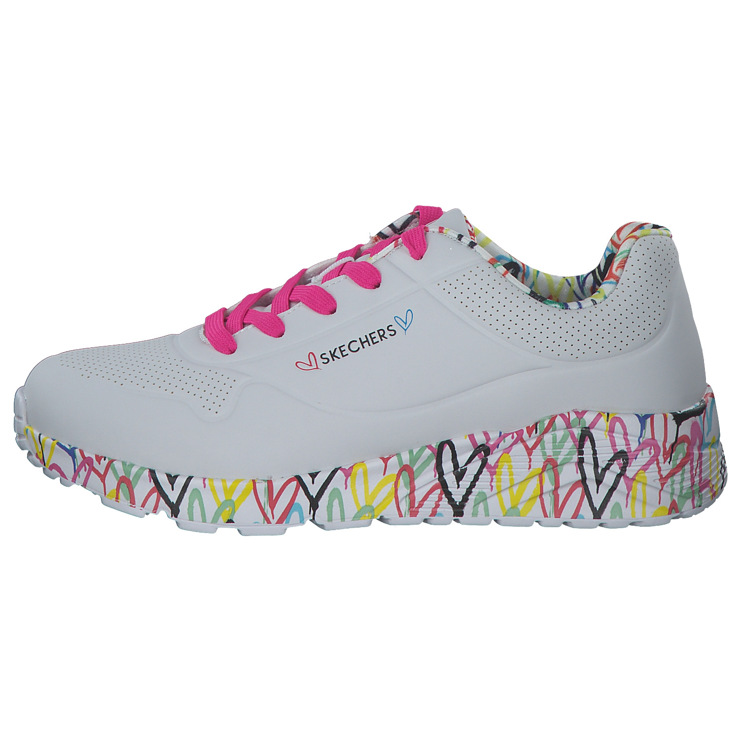 Skechers 314976L , Schnürschuhe, Damen, WEIß