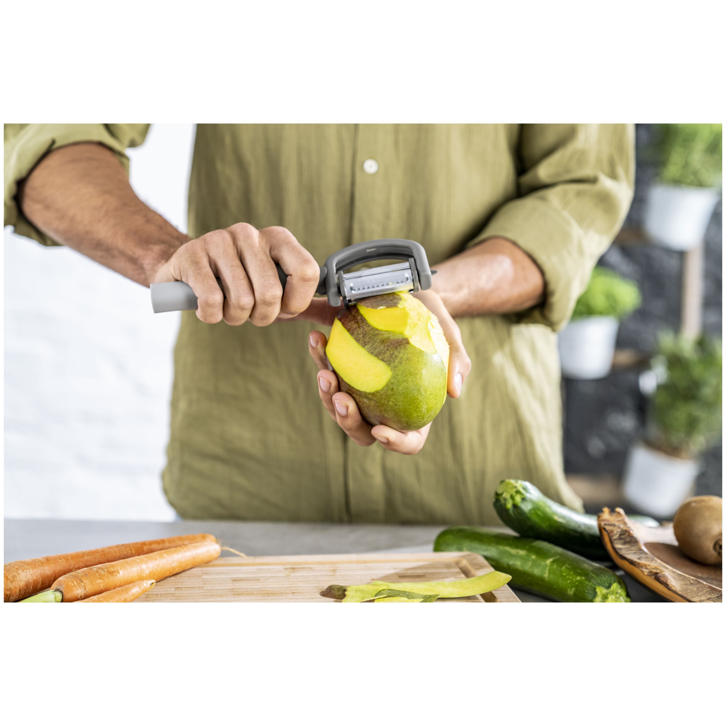 5-in-1 Sparschäler, Grau