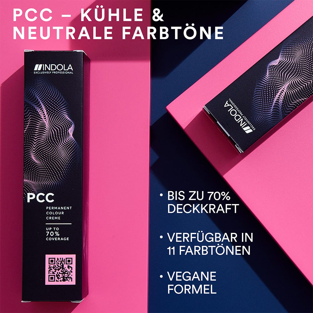 Indola PCC Permanente Haarfarbe Cool & Neutral 1.1 Blauschwarz 60 ml