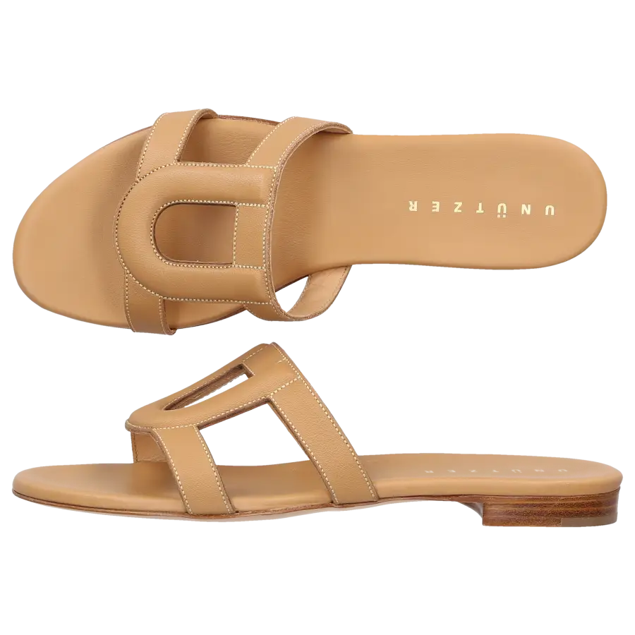 Unützer - Pantoletten 942800 Kalbsleder - beige