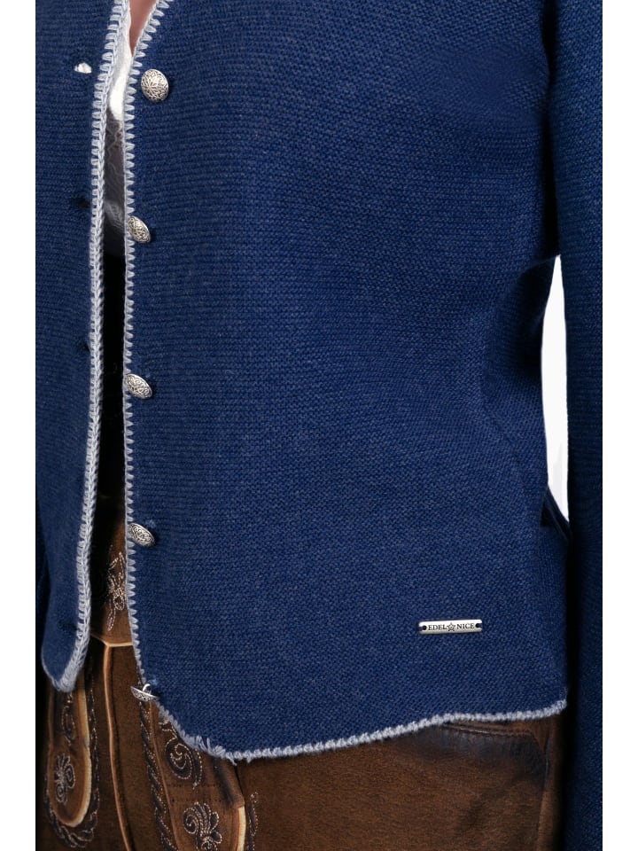 Edelnice Edelnice Strickjacke Mona königsblau in blau günstig kaufen