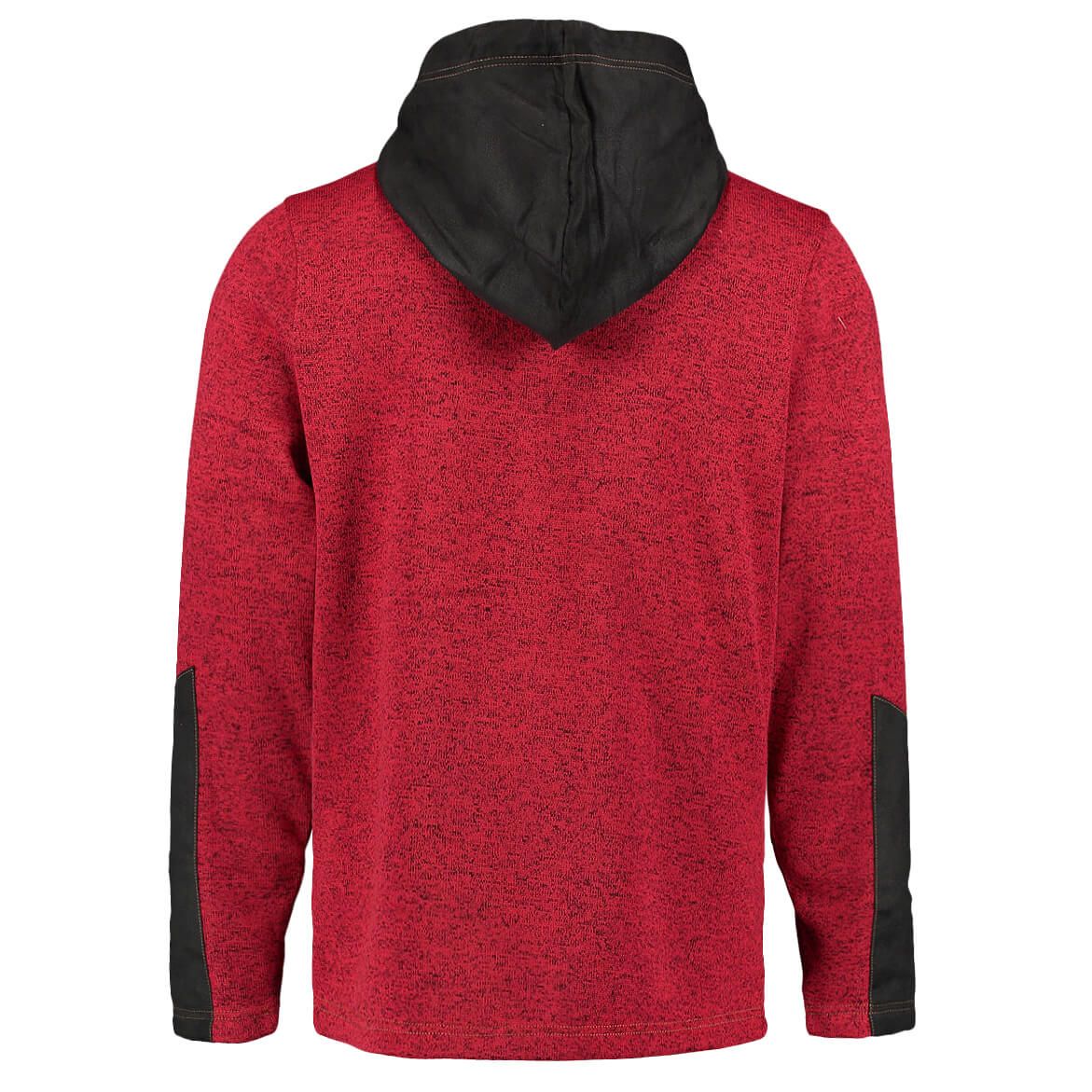 Strickfleece Jacke mit Kapuze