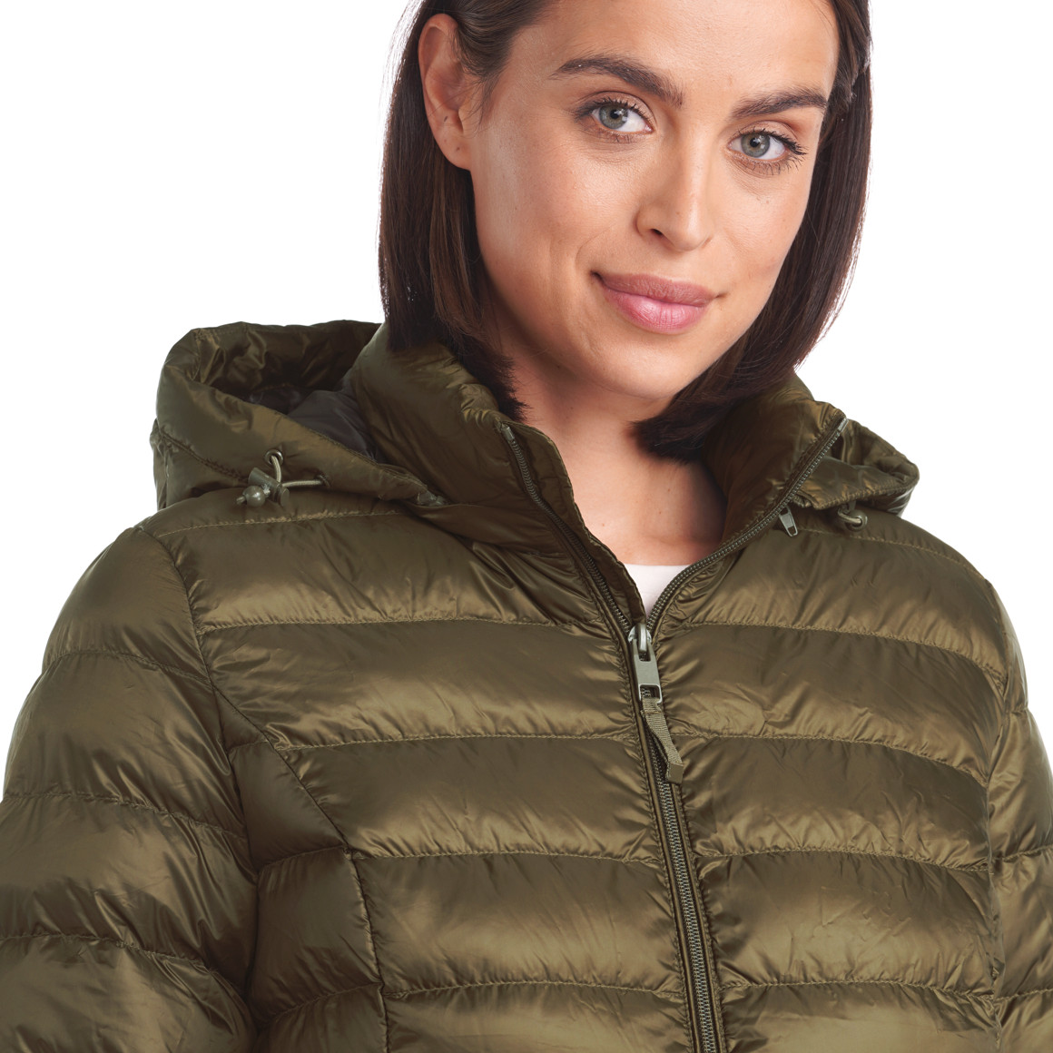 Damen Soft-Daunenmantel mit Kapuze