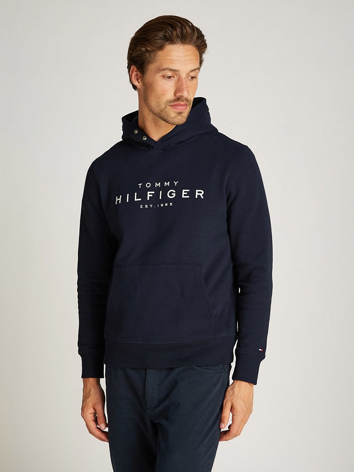 Tommy Hilfiger Hoodie in Dunkelblau günstig kaufen