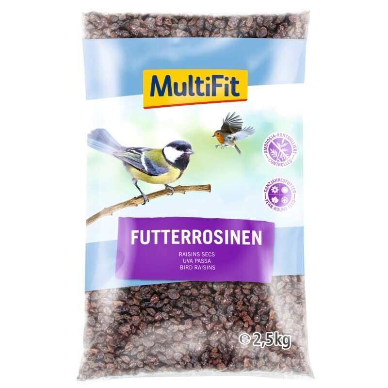 MultiFit Wildvogelfutter MultiFit Futterrosinen 2,5 kg