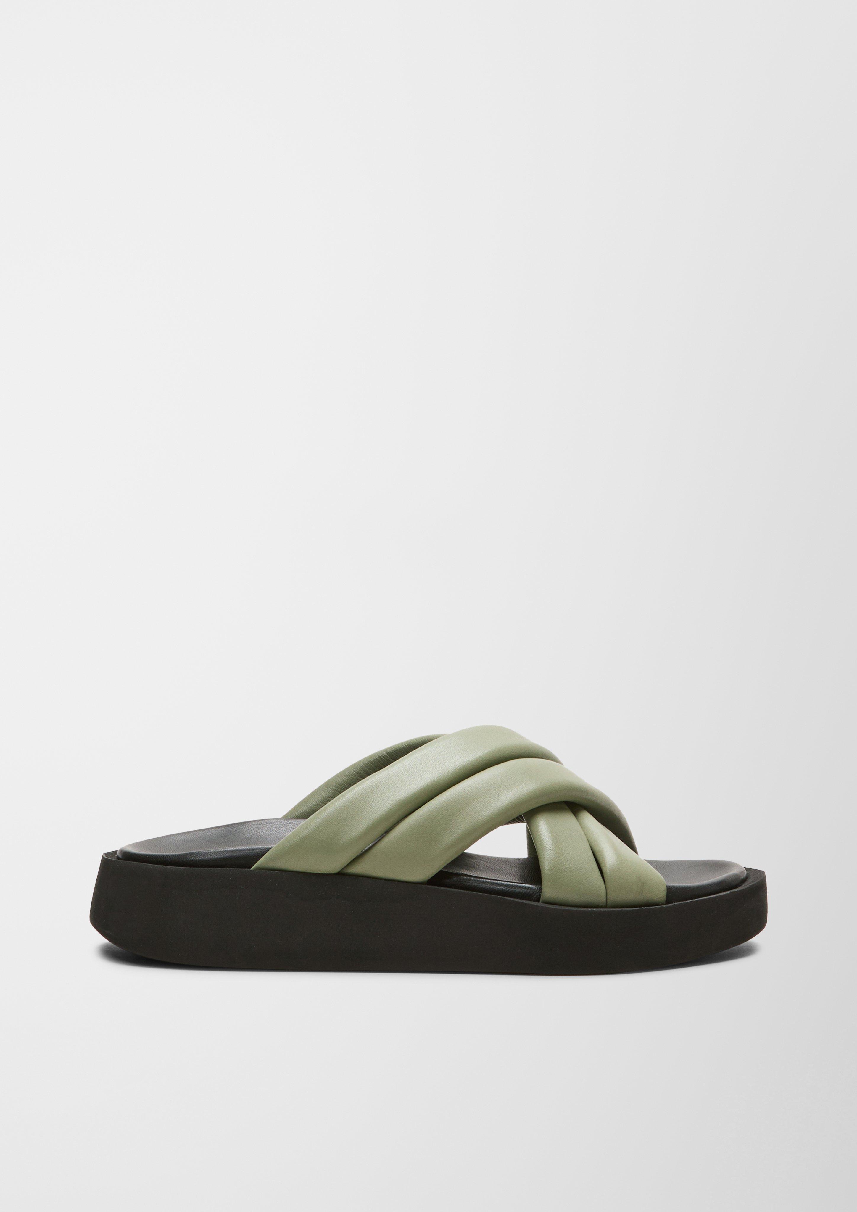 Pantoletten aus Leder  6007730-706