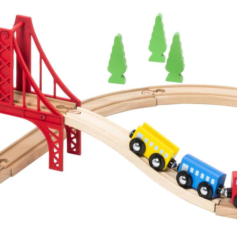 Circuit de trains 26 pièces Oxybul