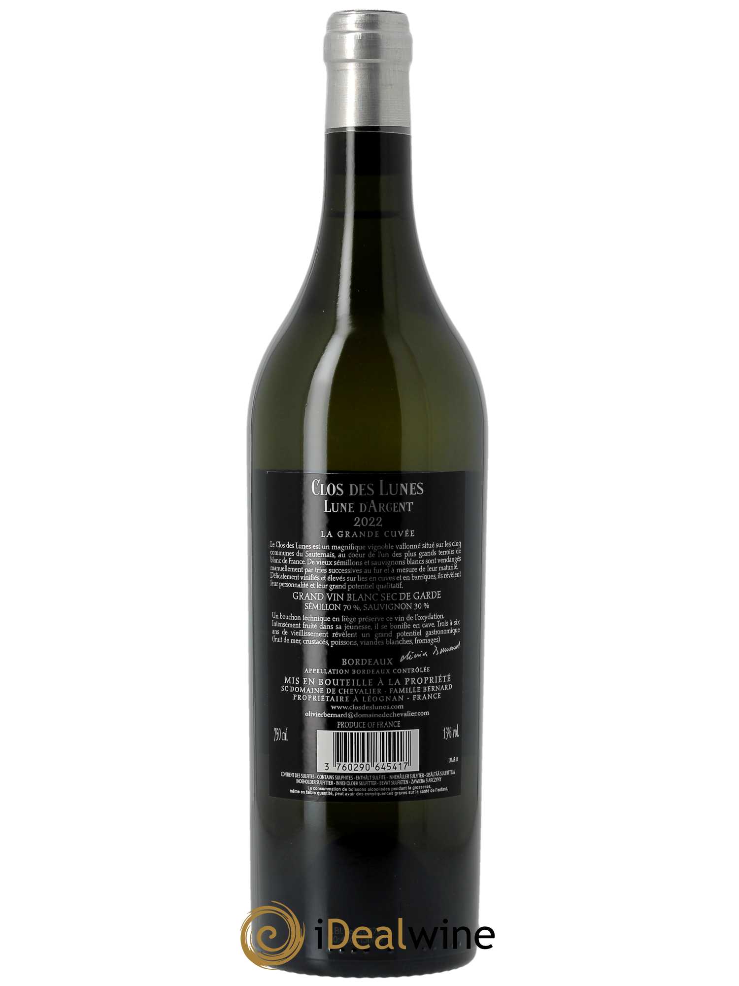 Clos des Lunes - Lune d'Argent  2022 - Lot de 1 Bouteille