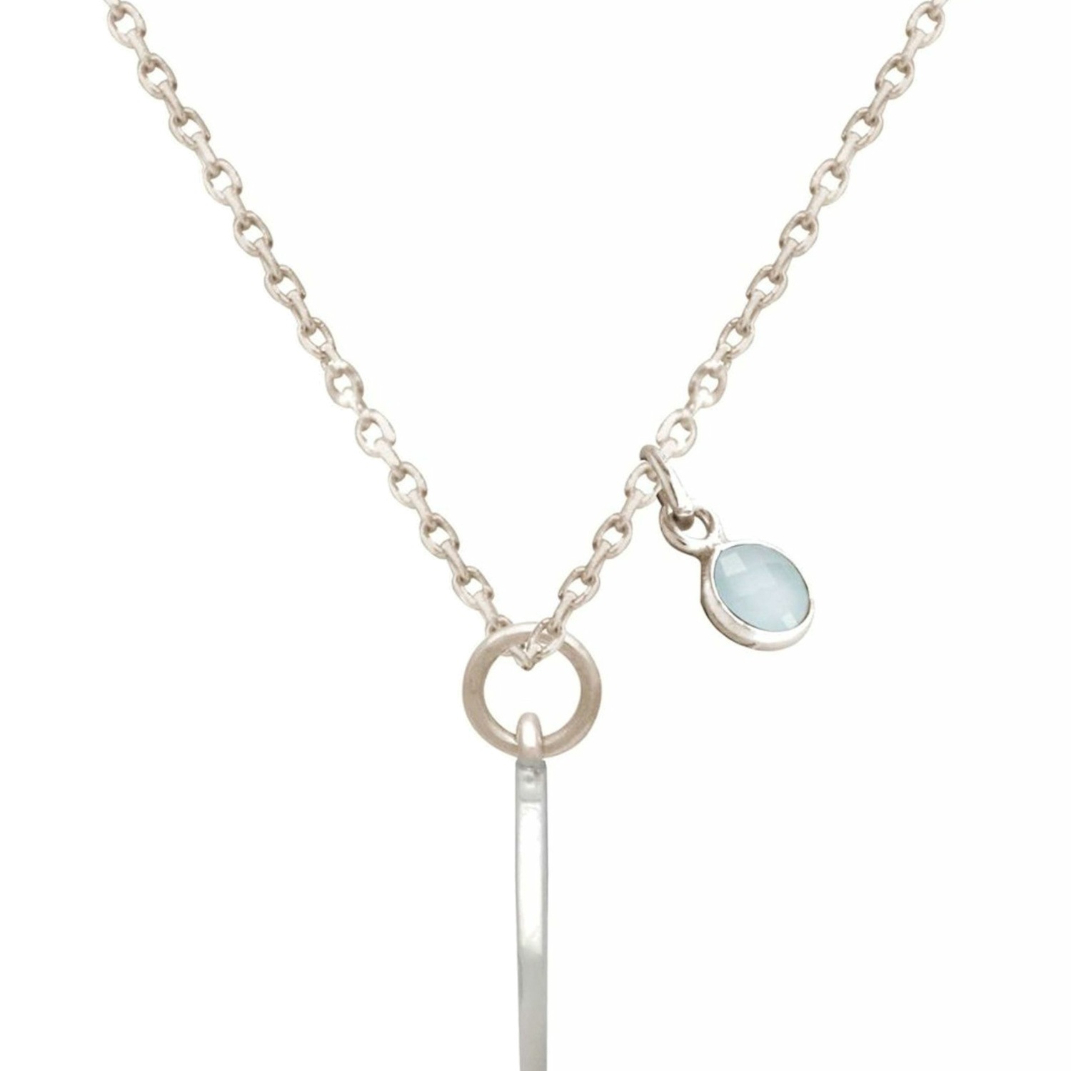Kette mit Anhänger 'Alpin Berge Chalcedon'