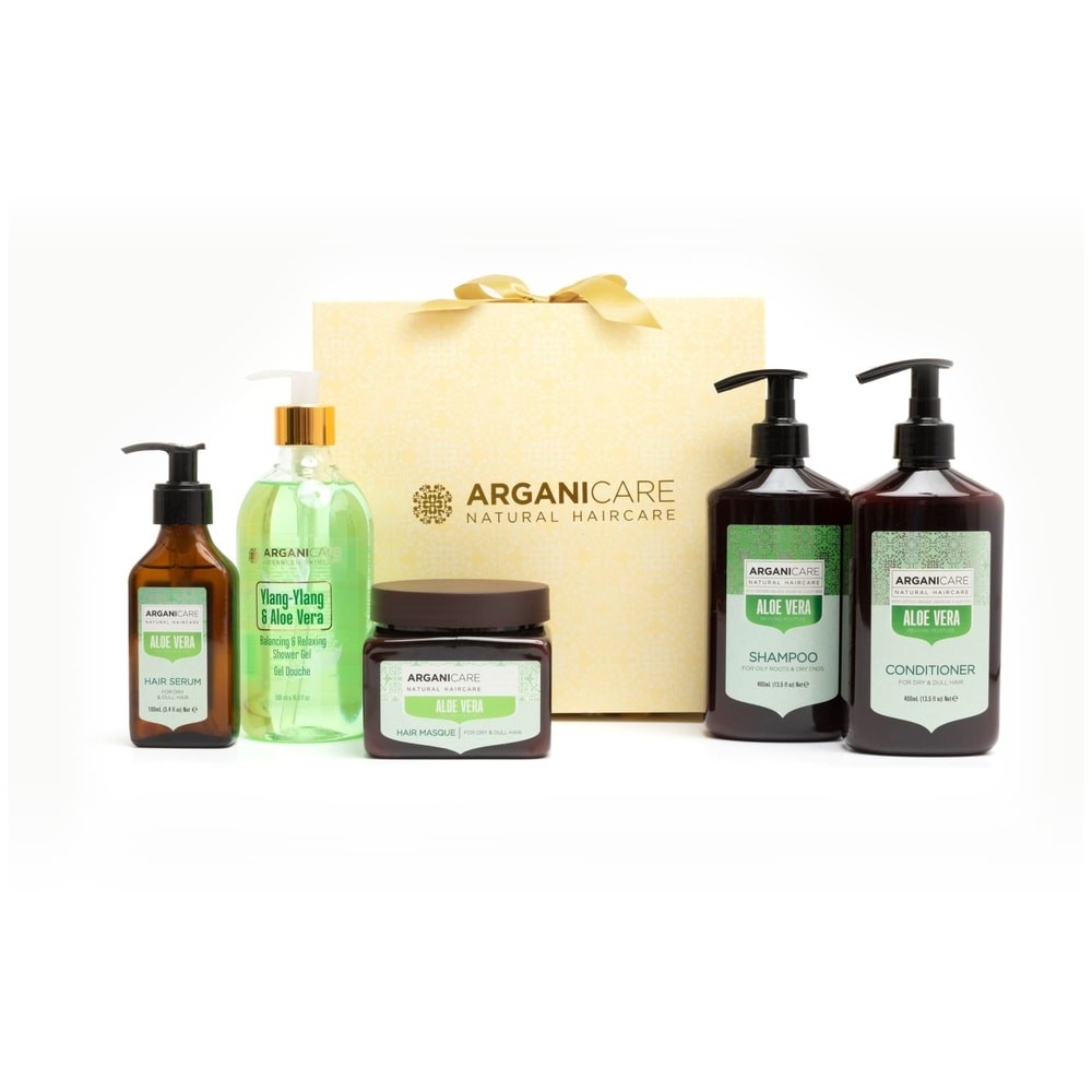 Arganicare Coffret Full Aloe Vera Coffret cheveux racines grasses pointessèches