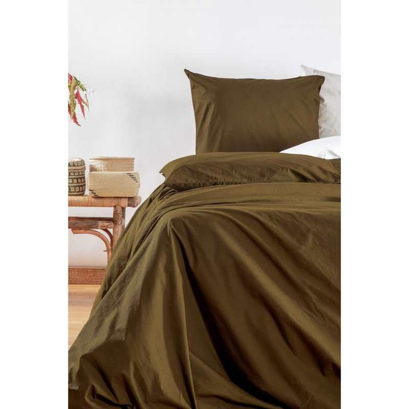 Drap-housse en Percale de Coton Bio lavé 1 personne