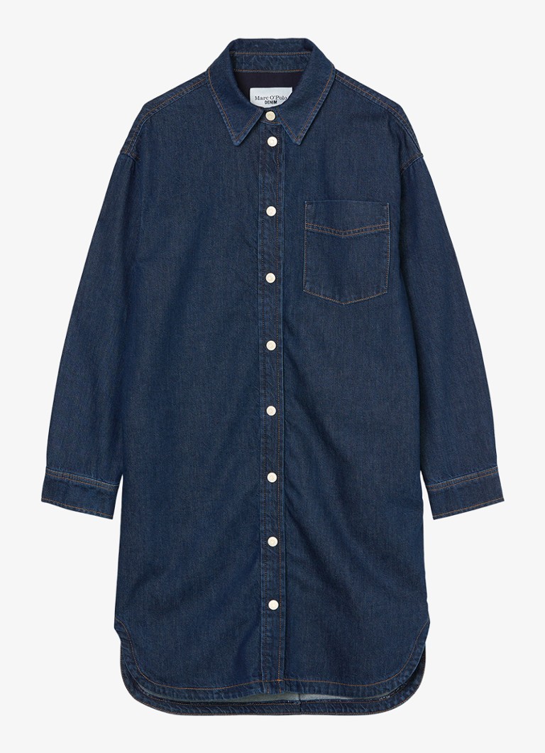 Rochie tip cămașă Marc O'Polo din denim cu buzunar la piept